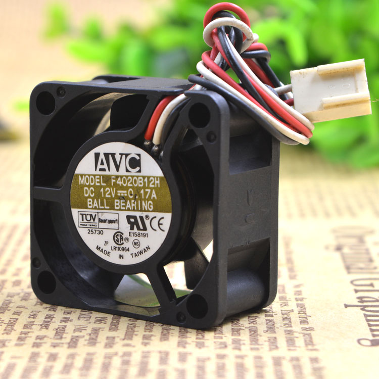 Original AVC DAKA0625B2U 12V 0.65A three wire tachometer 6CM dual ball bearing cooling fan