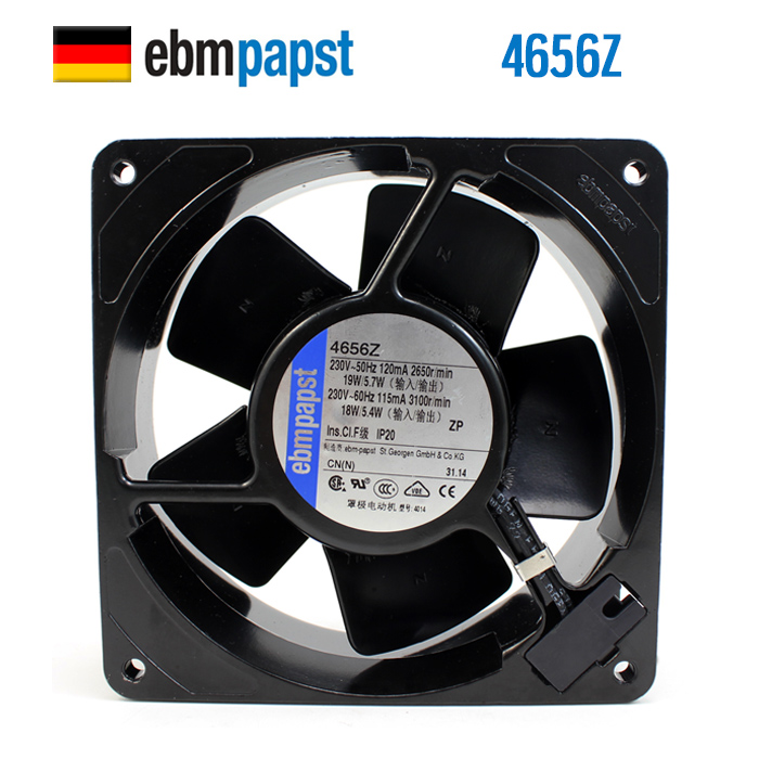 New Original ebmpapst 4656Z 120*120*38MM 230V 0.12A full metal high temperature cooling fan