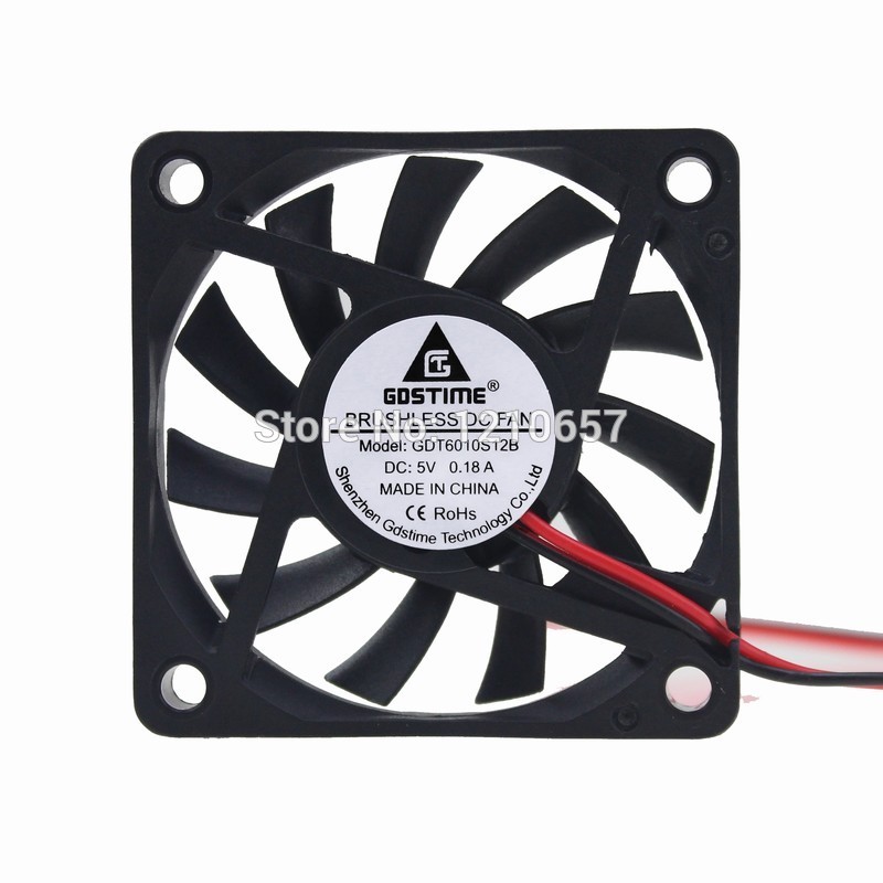 ANENG 60mm*60mm*20mm DC 12V 2 Pin Cooler Brushless Axial PC CPU Case Cooling Fan 6020