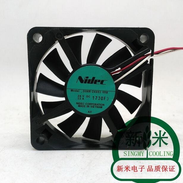 Original NIDEC D06R-24SS1 05B 6cm DC 24V 0.12A 6015 60*60*15MM 3 Lines Mute Inverter Fan