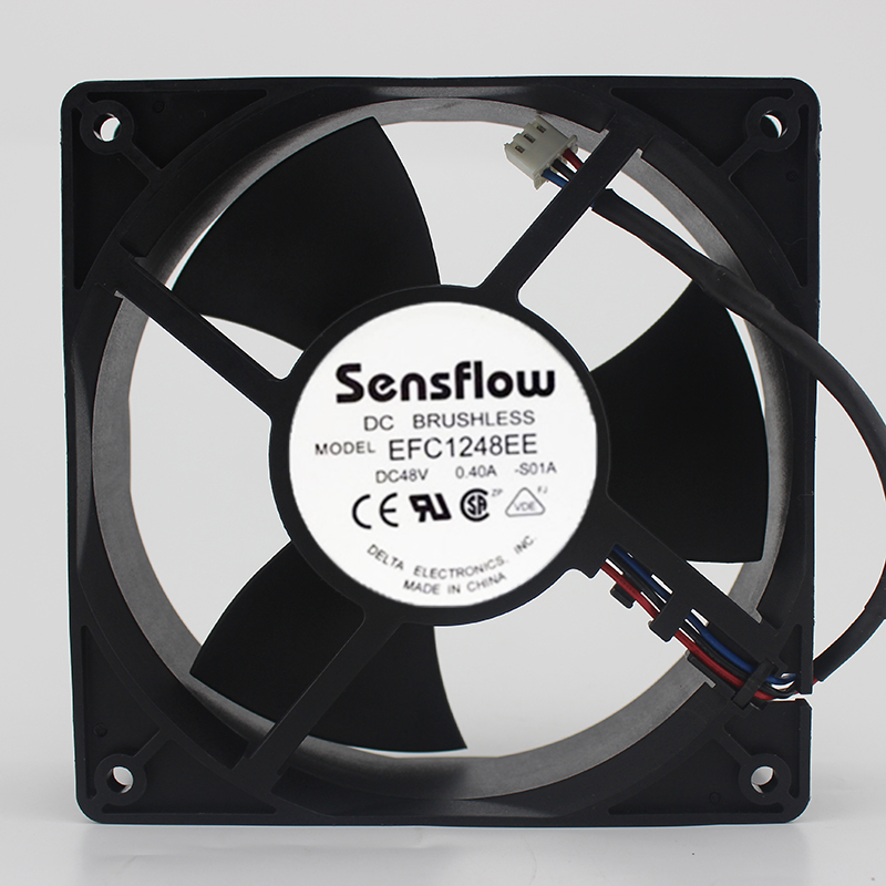 12cm cm 12038 48V 0.40A large air volume server cooling fan EFC1248EE