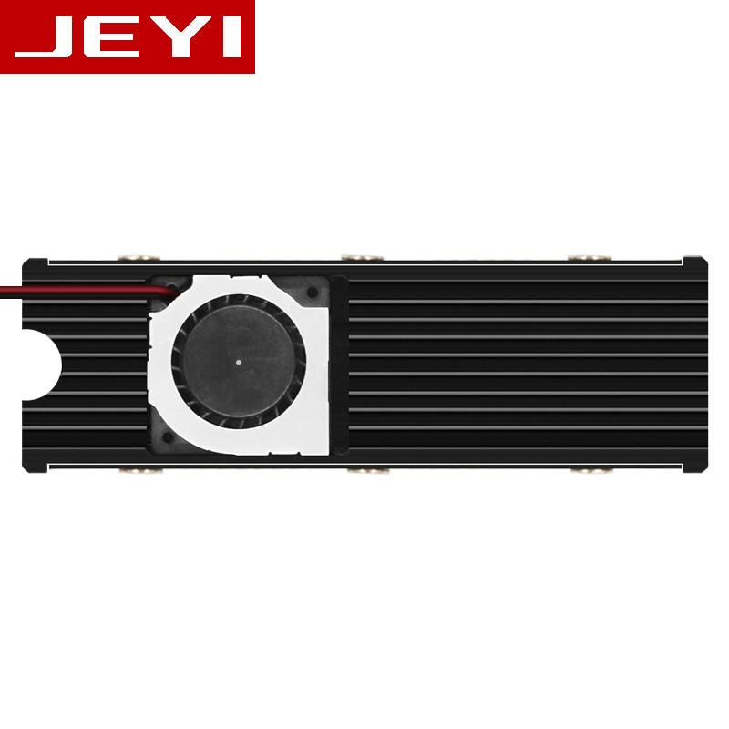 JEYI Cooling Warship Fan NVME NGFF M.2 heatsink 2280 ssd aluminum sheet Thermal conductivity silicon wafer cooling fan heatsink