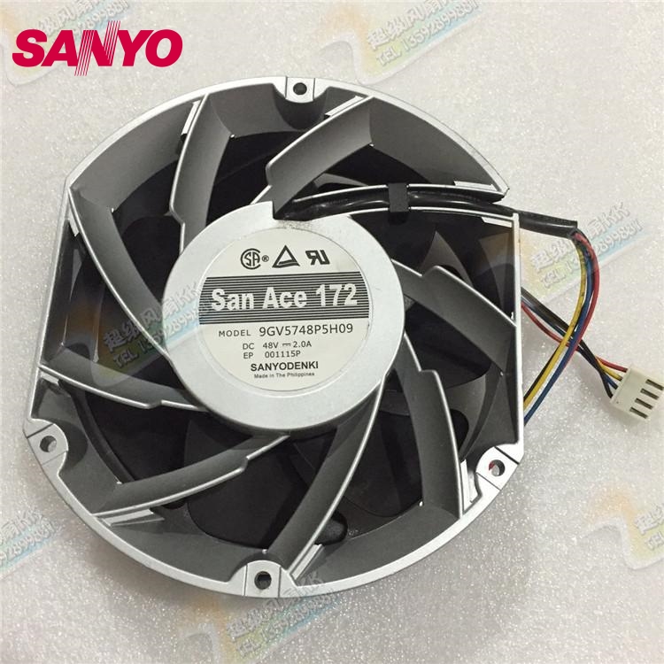 SANYO New 17050 dual ball 17CM 48V Inverter control equipment 9GV5748P5H09 for 170*170*50mm