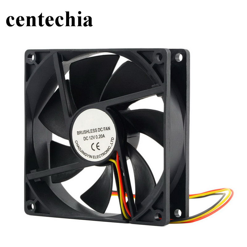 Centechia 12 V 3 Pin 90*90*25mm Cooling Fan for Computer Case CPU Cooler Radiator High Quality