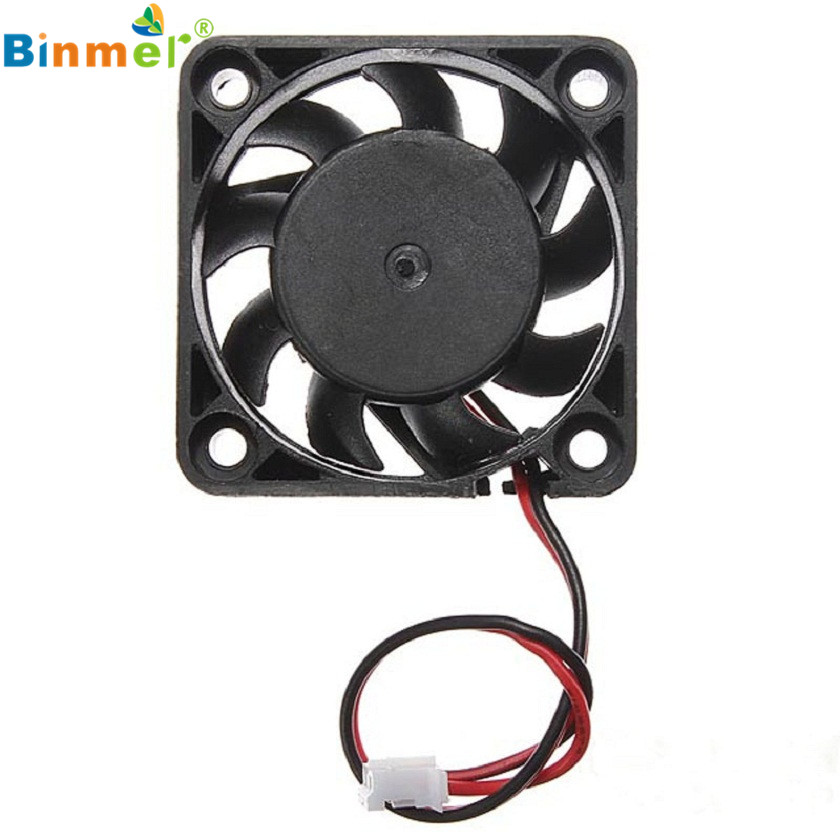 Adroit 12V 2 Pin 40mm Computer Cooler Small Cooling Fan PC Black F Heat Sink MAR26