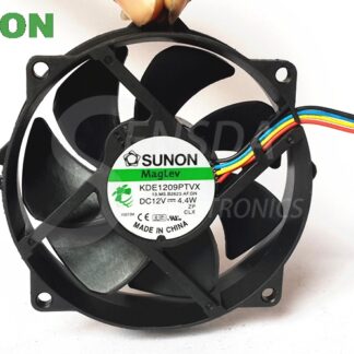 Original Sunon Maglev Round CPU Case Cooling Fan KDE1209PTVX 4 4W 4 Pin DC 12V Tested