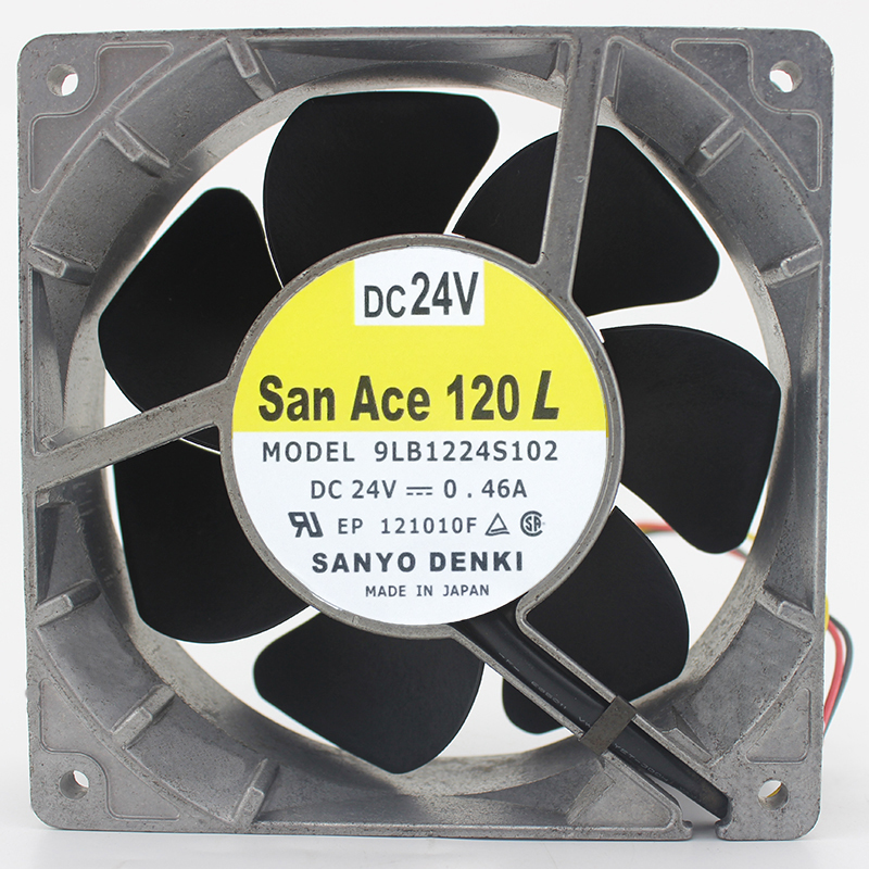 Original Sanyo 9LB1224S102 DC24V 0.46A 12cm inverter fan