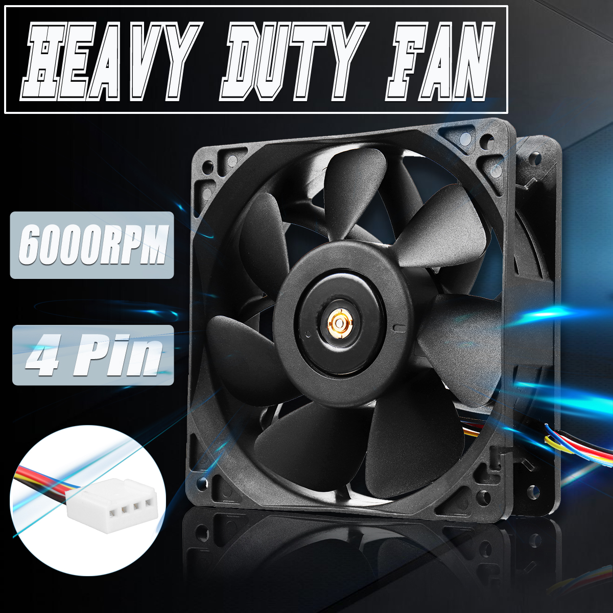 S SKYEE DC 12V 36W 120*120*38mm 6000RPM 4Pin Air Cooling Fan for Antminer Mining For CPU Cooler Liquid Cooler Computer