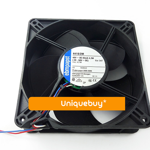 ebmpapst W2E250-HJ32-10 AC 115V 1.02A 0.42A 115W 160W 280x280x80mm Server Square fan