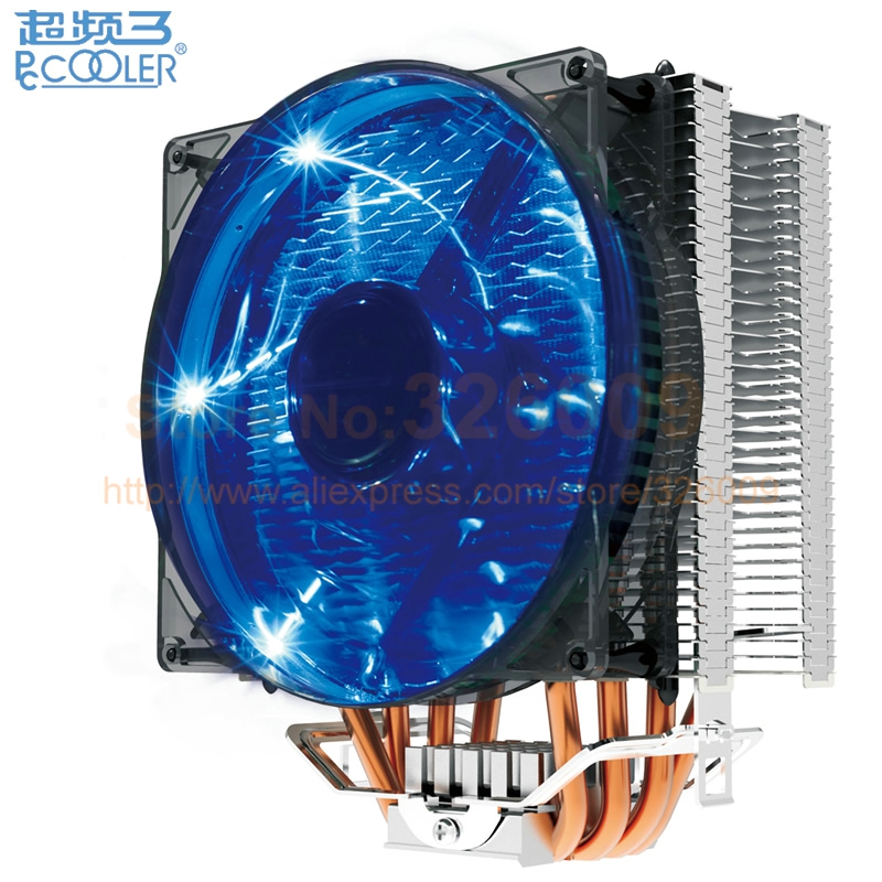 PcCooler S129 X4 CPU radiator cooling fan 12cm fan 4pin PWM for Intel LGA775 1150 1151 1155 1156 2011 for AMD AM3+ FM1 FM2