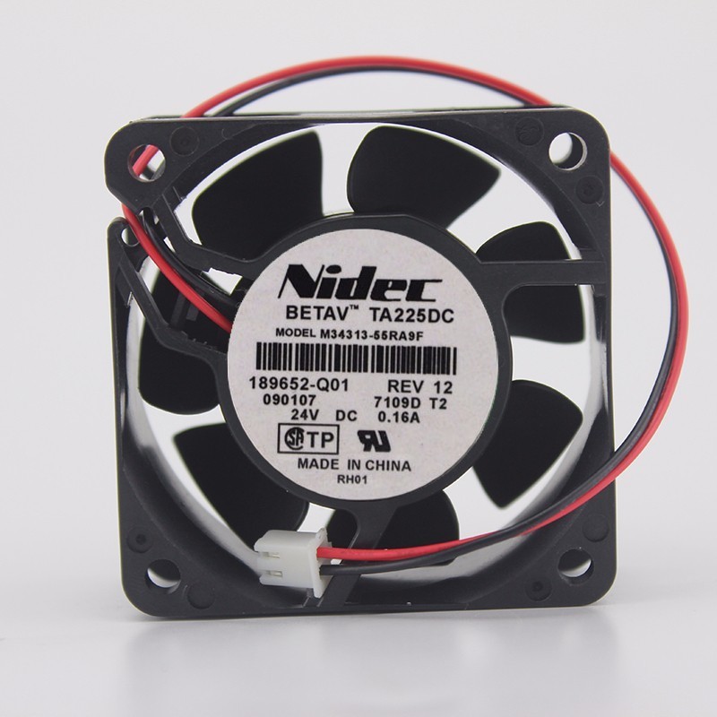 Original Nidec M34313-55RA9F DC 24V 0.16A 2 Wire Inverter Cooling Fan