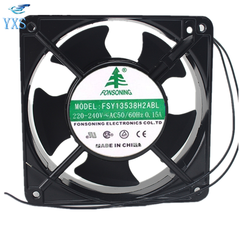 DS1552ABHL AC 220V-240V 0.18A 50/60HZ 2 Wires Axial Cabinet Cooling Fan