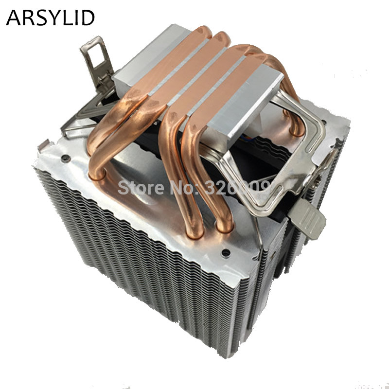 VTG 5 Heatpipe Radiator 4pin CPU Cooler Fan Cooling 5 Direct Contact Heatpipes with 120mm Fan for Desktop Computer PC Case Intel