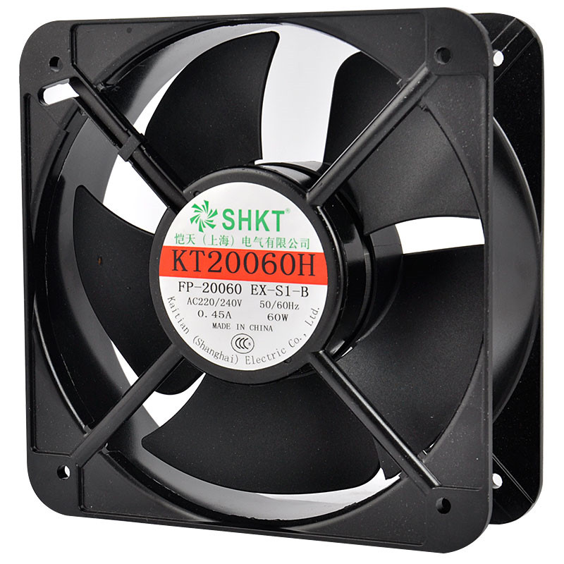 KT20060H Cooling Fan 220V 60W 0.45A Industrial Axial Fan Welding Cabinet Distribution Box Cooling Blower