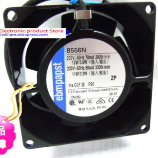 New Original ebmpapst 8556N 80*38MM AC230V 12V axial flow cooling fan