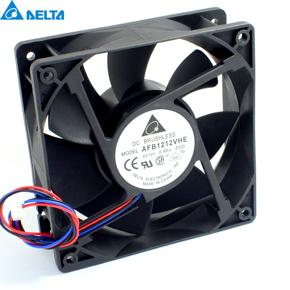 Delta AFB1212VHE -F00 DC12V 0.90A 3wire inverter axial blower cooling fan