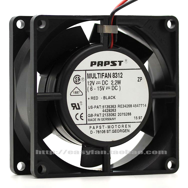 Original German EBMPAPST 8038 8cm 230V 8556N all-metal high-temperature cooling fan