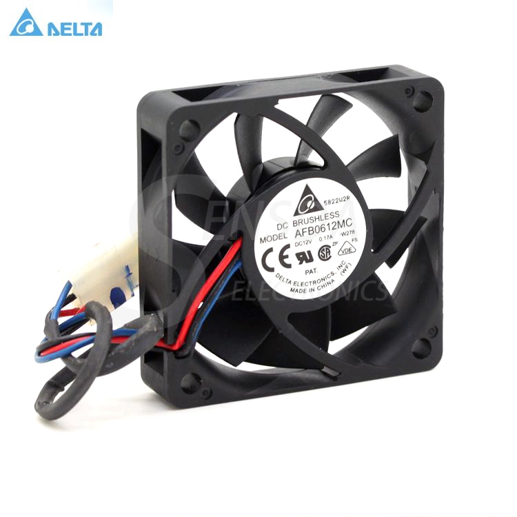 Original Delta AFB0612MC 6CM 60mm 6015 0.17A Dual Ball line CPU cooling fan 60x60x15mm dc 12v fan