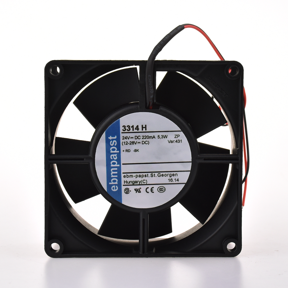 8124K 8CM 5W All metal 12V High temperature resistance for ebmpapst cooling fan