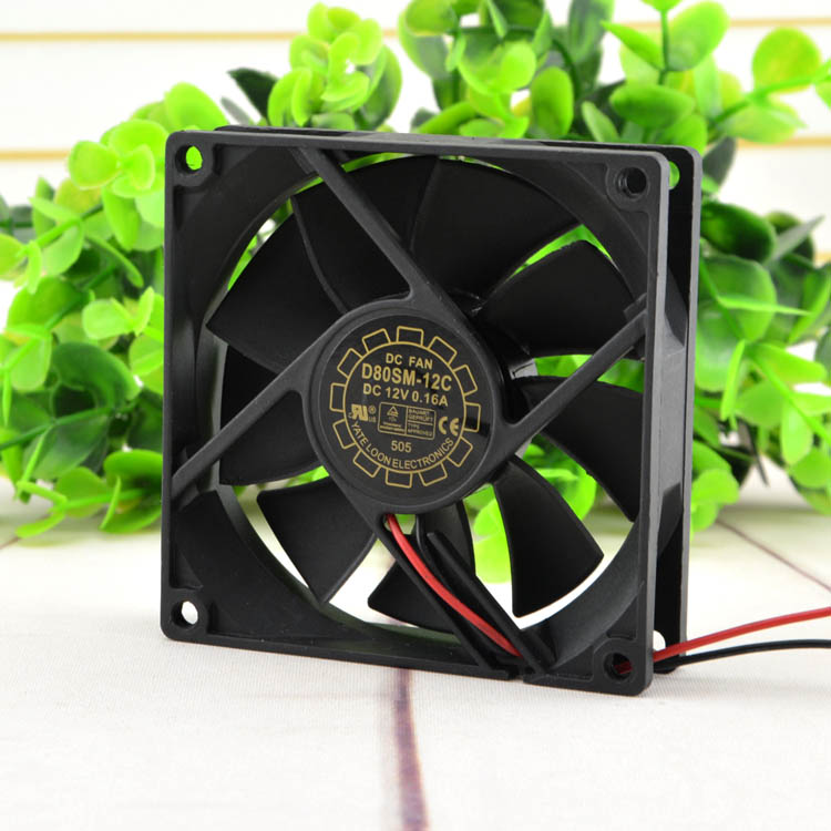 ADDA 8025 12V 0.15A 8 cm double ball the chassis power supply fan AD0812MB-A70GL