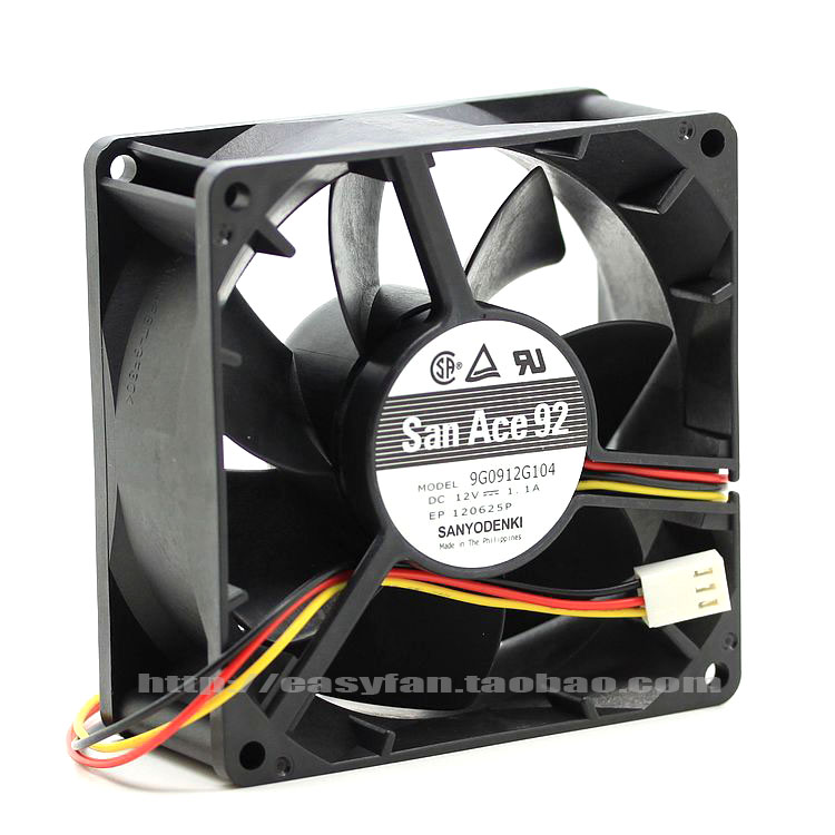 Sanyo 9G0912G104 DC 12V 1.1A 90x90x38mm Server Square fan