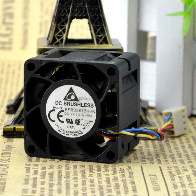 Free Delivery. Authentic FFB03812HHN 12 v 0.57 A 0.57 CM / 3828 CM PWM temperature control fan