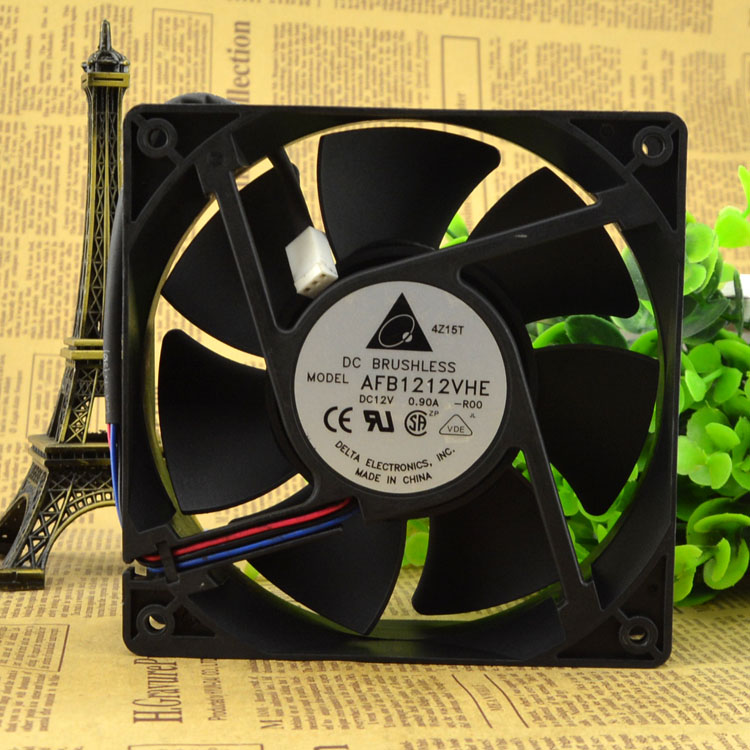 New original FD121238HB 12038 12A 0.66A 3-wire cooling fan