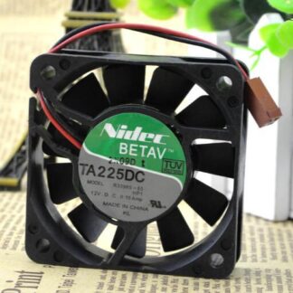 Original Nidec TA225DC R33965-55 6CM 60*60*15mm DC 12V 0.16A 2 Wire Double Ball Cooling Fan