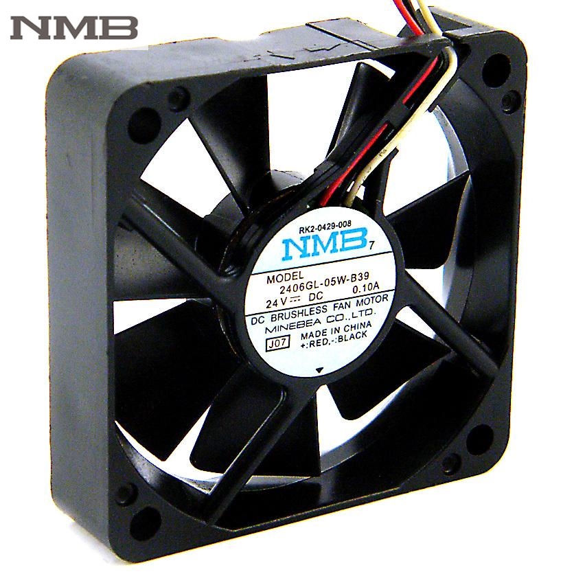NMB 2406GL-05W-B39 6CM DC 24V 0.1A 6015 60mm fan IPC inverter computer cooling fan