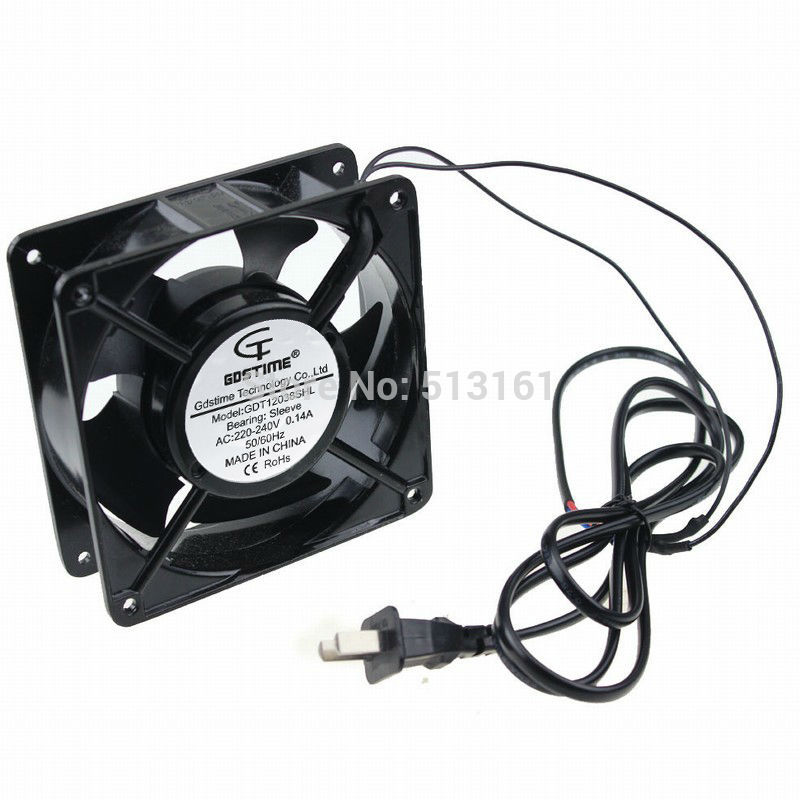 5 pieces Gdstime Two Ball Bearing 120mm x 25mm 12cm DC 12V 5 inches Axial Cooling Fan 120x25mm PC CPU Cooler 0.3A