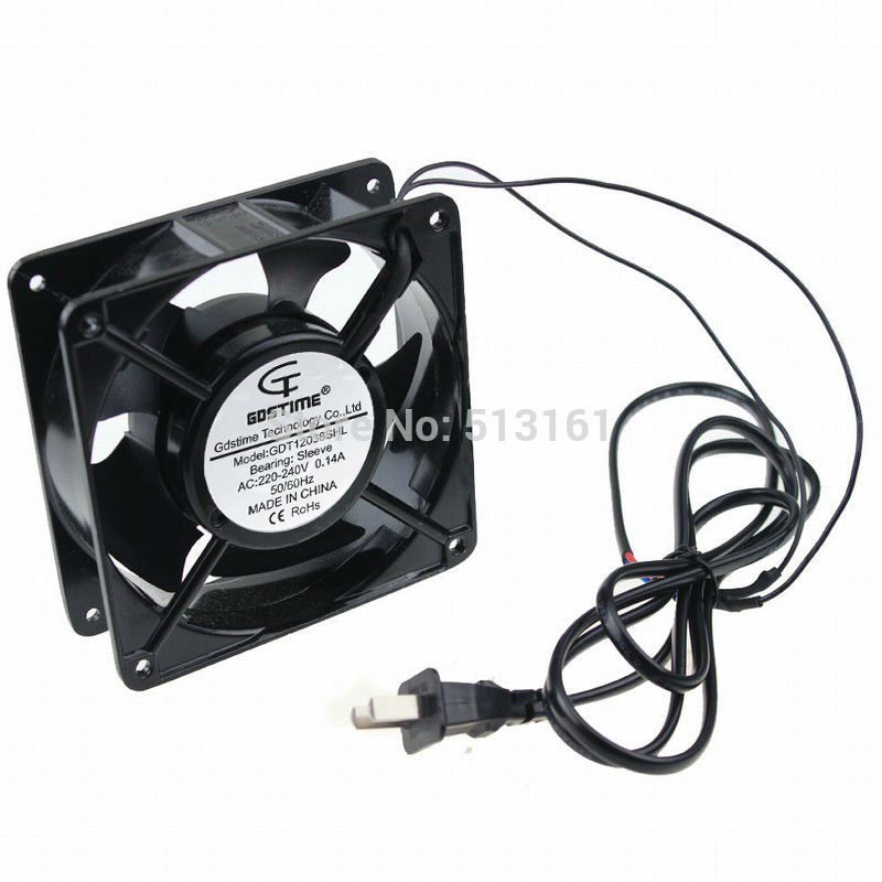 Gdstime 120mm AC 220V 240V 12cm 120x120x38mm Axial Cooling Fan