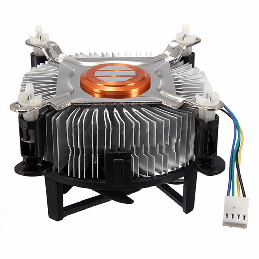 High Quality Aluminum Material CPU Cooling Fan Cooler For Computer PC Quiet Silent Cooling Fan For 775/1155/1156