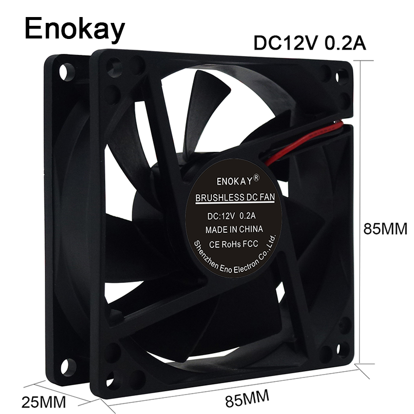 1PC Most durable pc computer fan 80mm 8025 8cm silent DC 12V/24V axial fan