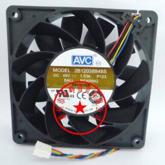 New Original avc 2B12038B48S 12038 48v 1.53a 3wire 4wire Cooling Fan