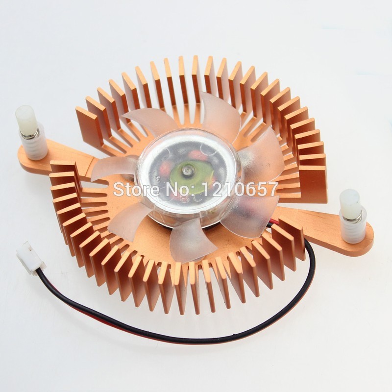 1 Pieces 12V 2 Pin Mounting Hole 80mm PC Graphics Video VGA Card Heatsink Cooler Cooling Fan