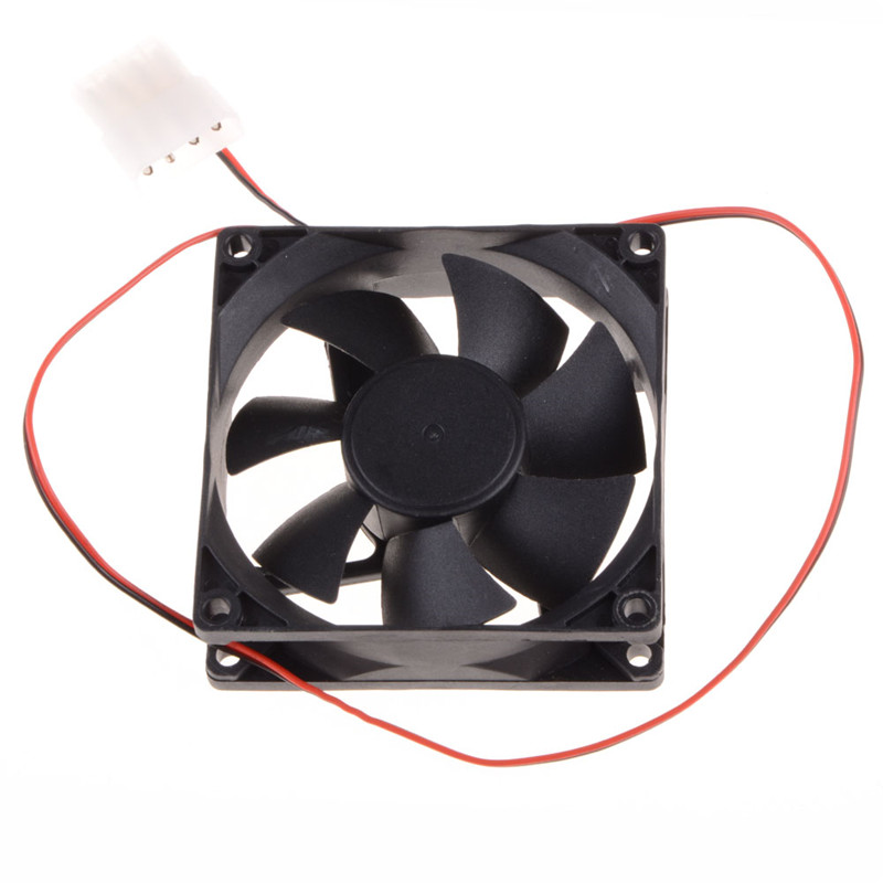80*80*25 MM Personal Computer Case Cooling Fan DC 12V 2200RPM 45CM Fan Cable PC Case Cooler Fans Computer Fans