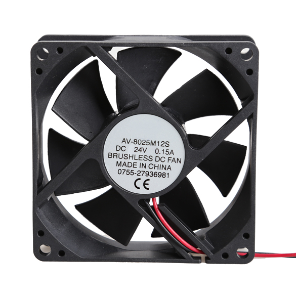 80x80x25mm 24V Brushless DC 7 Blade PC Cooler Cooling Fan Low Noise Clearance Sale Best Price