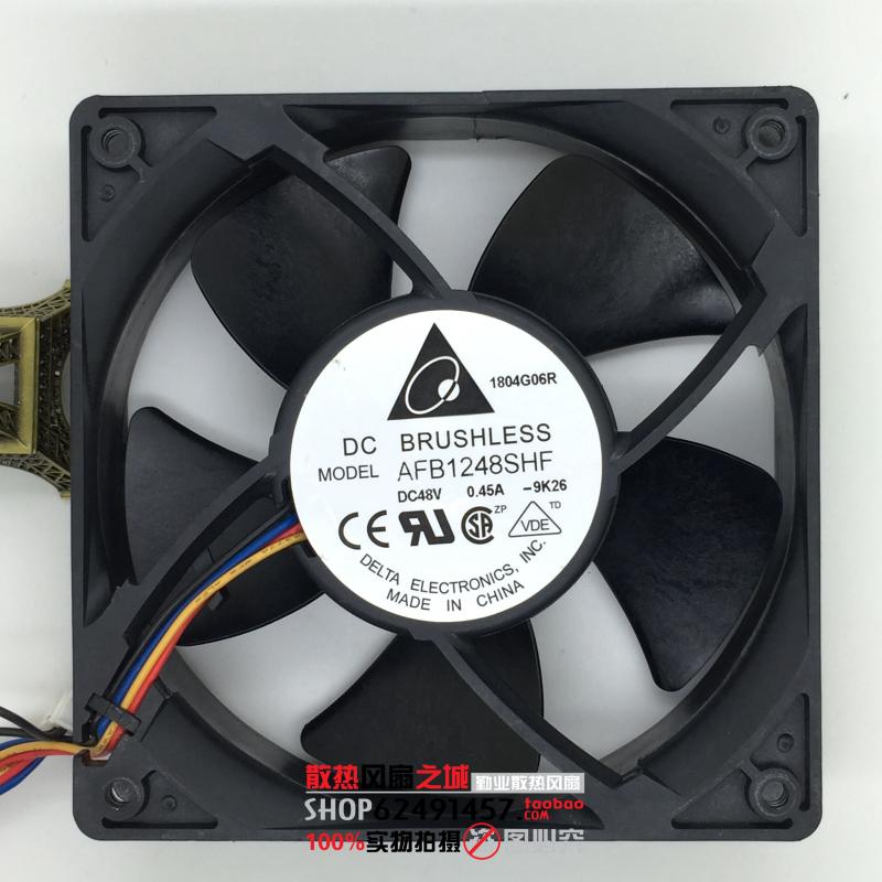 Delta AFB1248SHF CU29 Server Square Cooling Fan DC 48V 0.45A 120x120x32mm