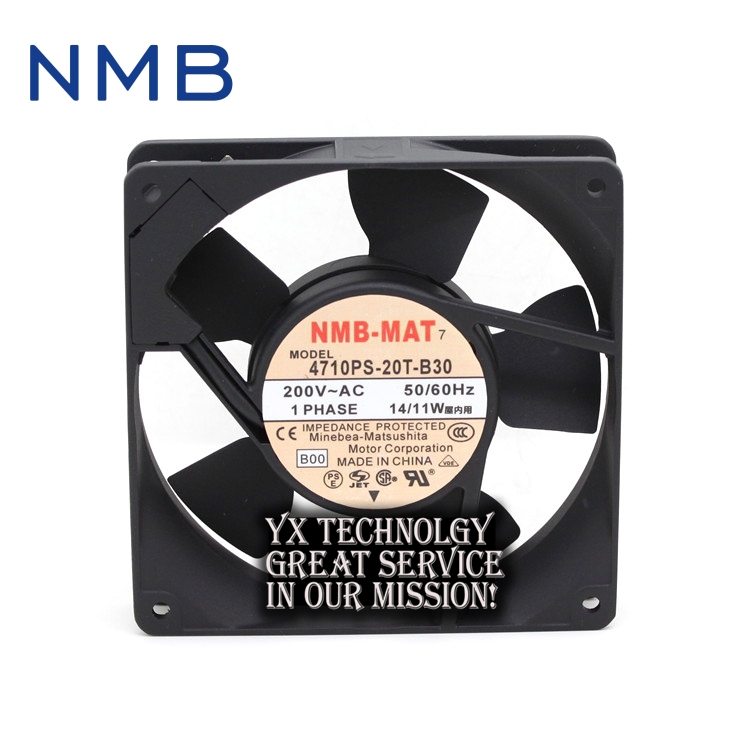 NMB Original new 4710PS-20T-B30 12025 12CM 200V 14 / 11W AC fan aluminum frame 120*120*25mm