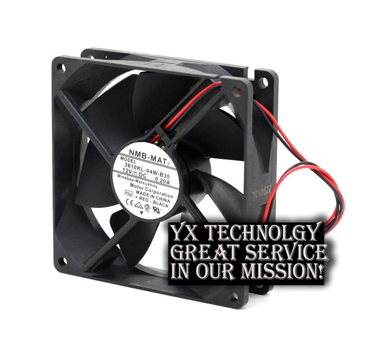 New 92 * 92 * 25mm 9CM 3610KL-04W-B30 9225 12V 0.20A power supply chassis cooling fan for nmb