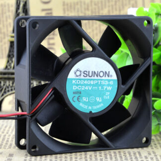 The original SUNON KD2408PTS3-6 80*80*25 DC24V 1.7W of axial cooling fan fan radiator