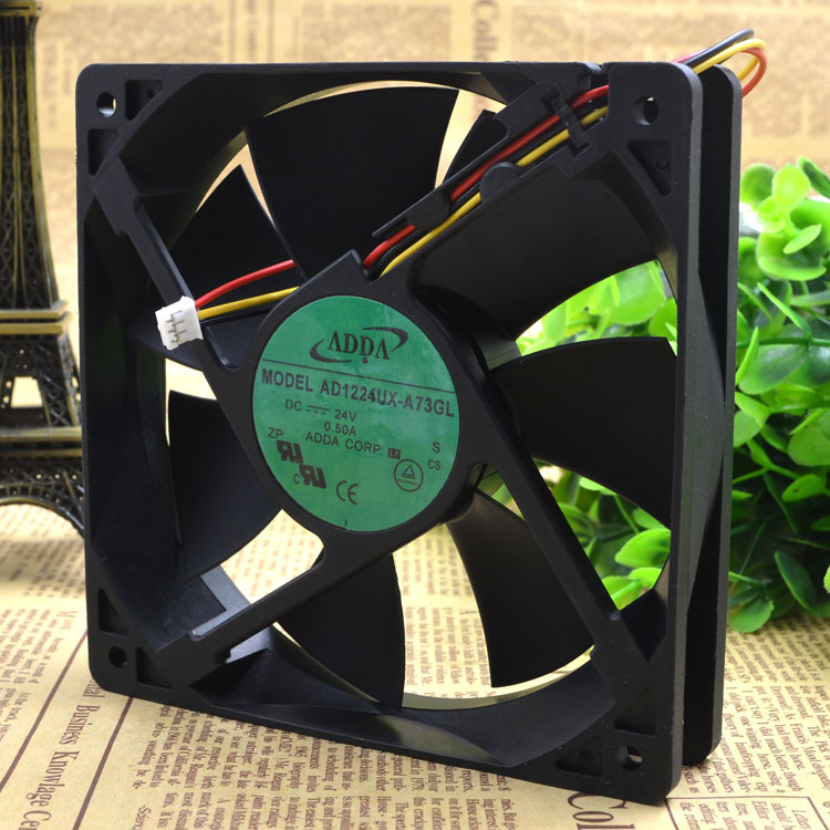 Free Delivery.AD1224UX - A73GL 24 v 0.25 A 12025 12 cm 3 line inverter fan