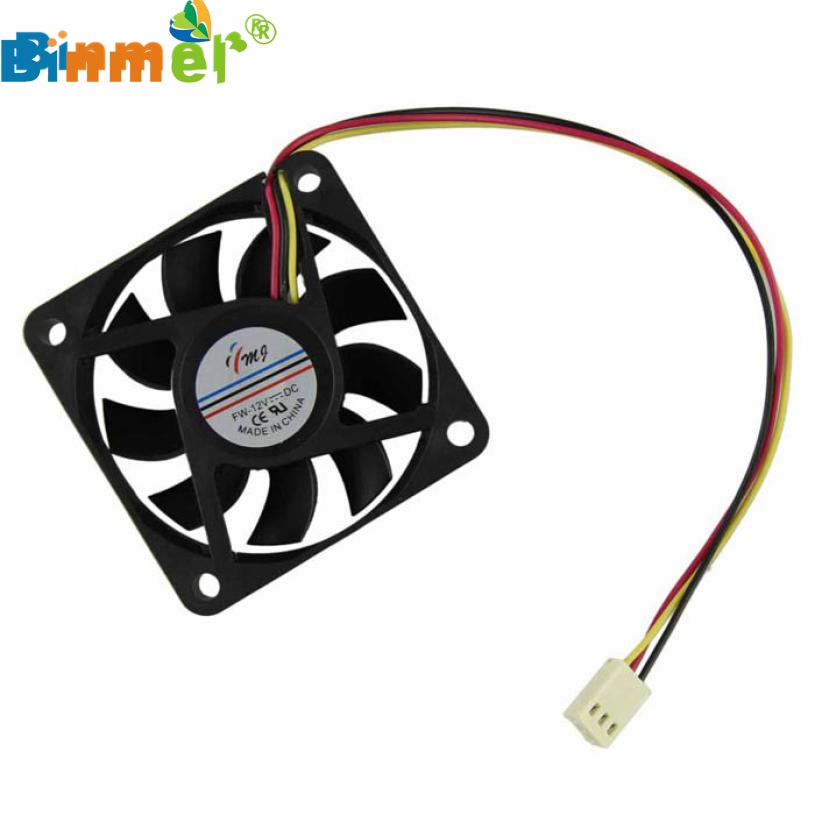2016 New DC 12V 2Pins Cooling Fan 60mm x 15mm for PC Computer Case CPU Cooler