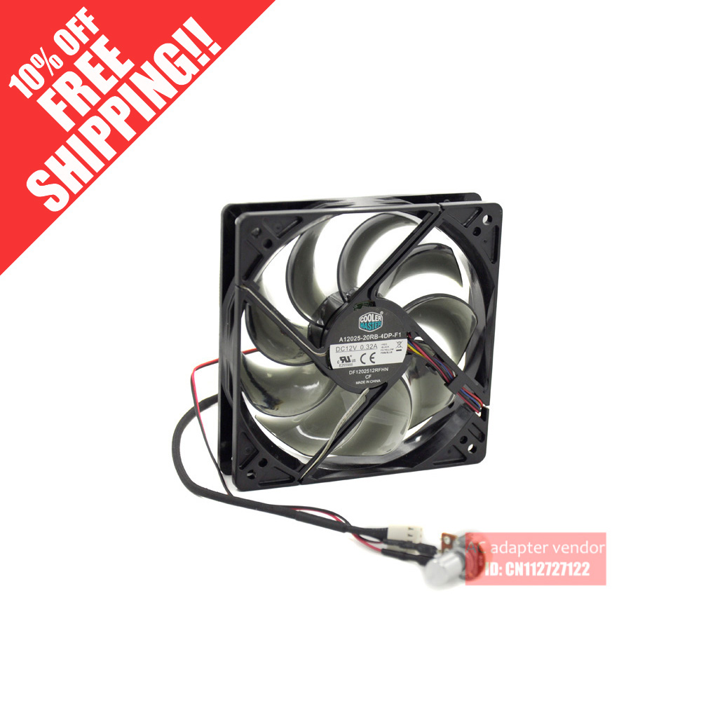 new Cooler Master CPU 12cm silence 4 wire PWM cooling fan