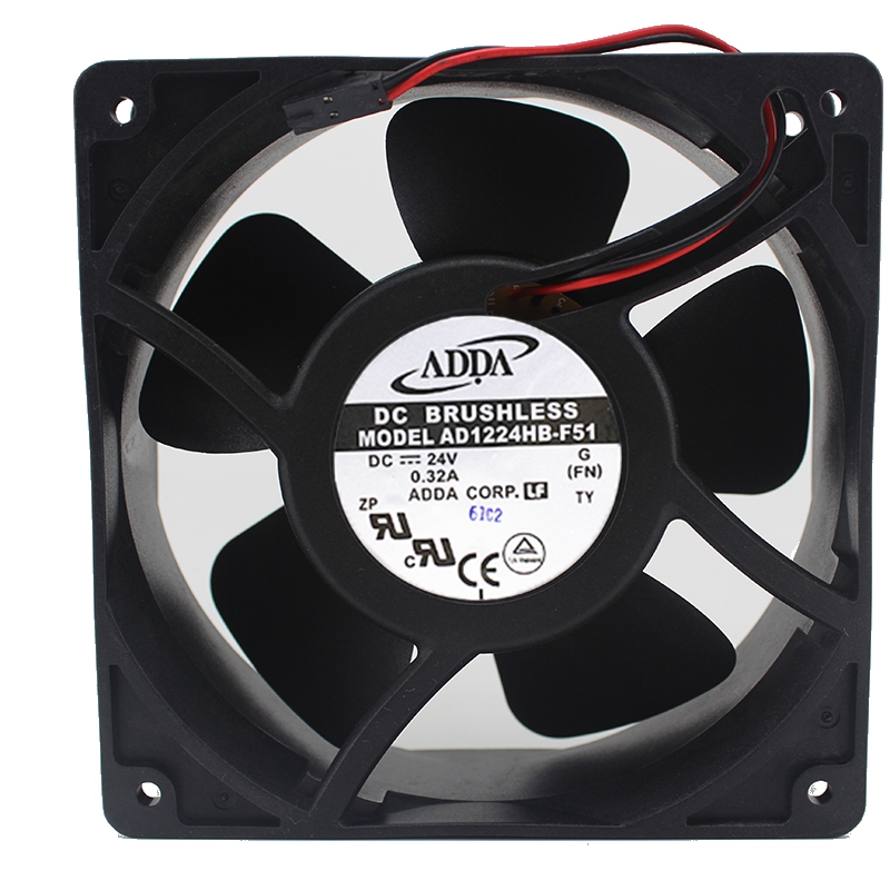 ADDA AD1224HB-F51 12cm 120*120*38mm 12038 DC 24V high temperature server inverter cooling fan