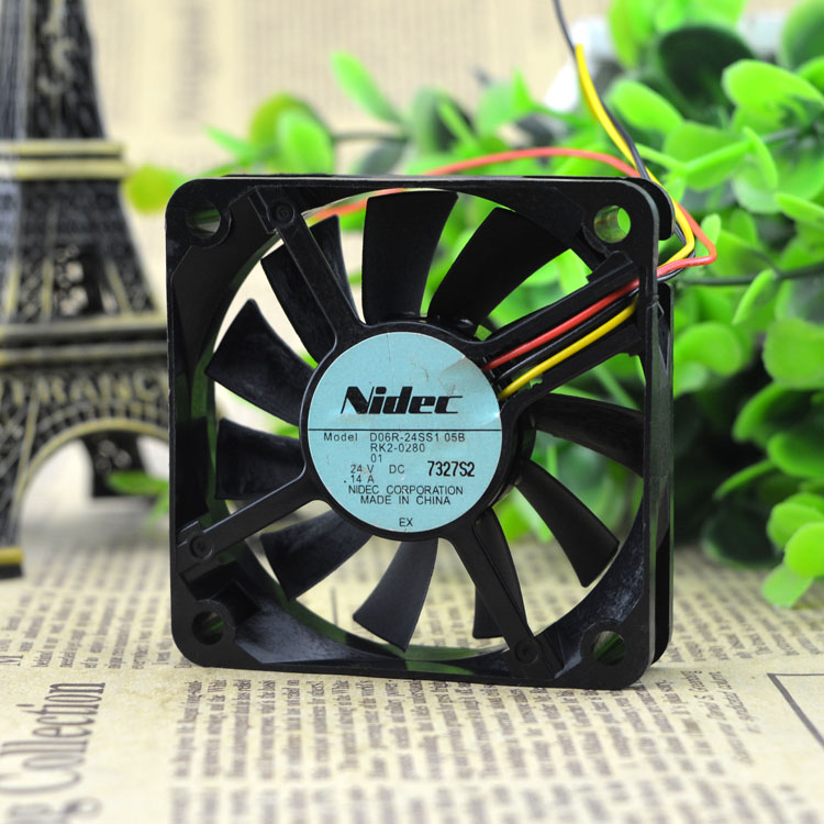 Free Delivery. Car 24V Cooling Fan 6025 24V 6cm 6cm Hydraulic Double Ball Inverter Fan