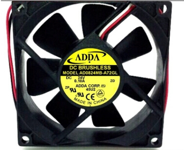 Wholesale: AD0824MB-A72GL 80*80*25 24V 0.10A 8CM ADDA 3 line dual ball inverter fan