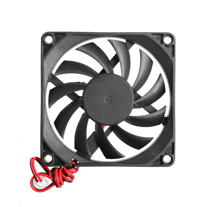 80 x 80 x 10mm 12V 2-pin Brushless Cooling Fan For Computer CPU System Heatsink Brushless Cooling Fan