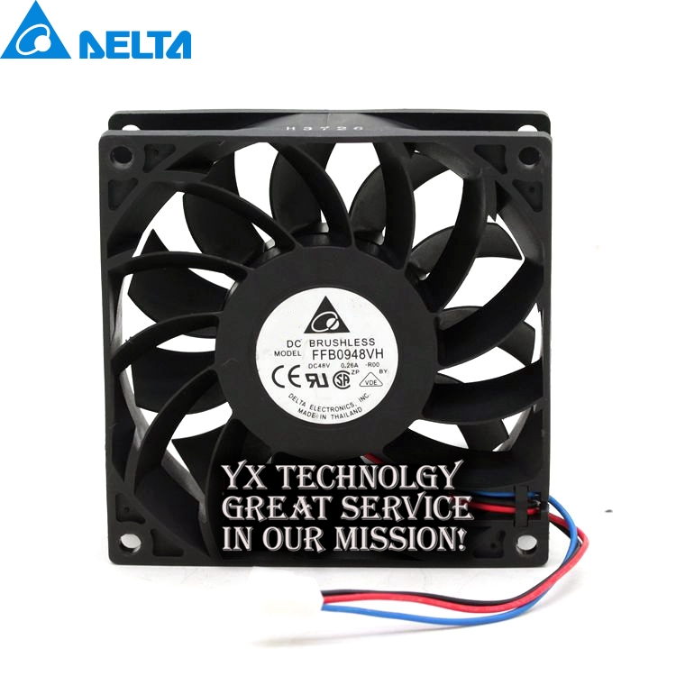 Original Delta GFC0848DW DC 48V 2.00A 8076 80*80*76mm Dual Bearing Motor Vehicle Supercharged Violent Cooling Fan 8cm