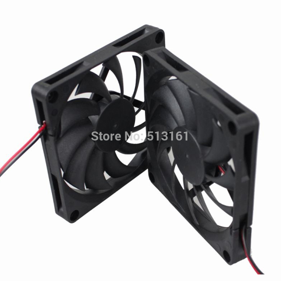 2pcs/lot Gdstime DC 8010 12V Cooler 80*80x10mm 8cm Sleeve Bearing Computer CPU Cooling Fan